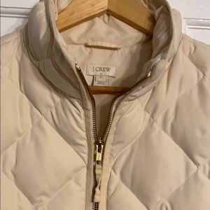 J Crew vest with gold zippers, size xl